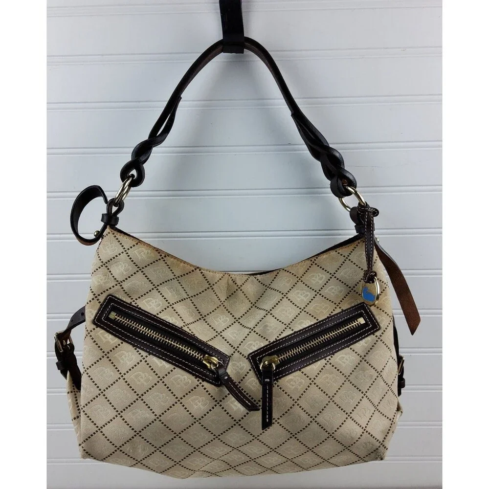 Dooney & Bourke Signature Hobo Shoulder Handbag Purse